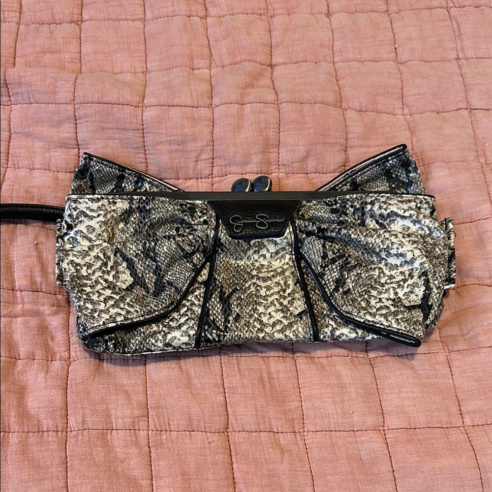 Stylish Black and Gray Clutch